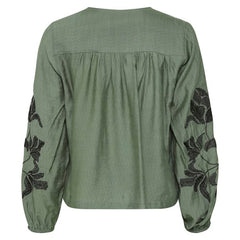 Frharbo bluse · Olive