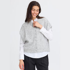 Frsanny cardigan · Grey melange