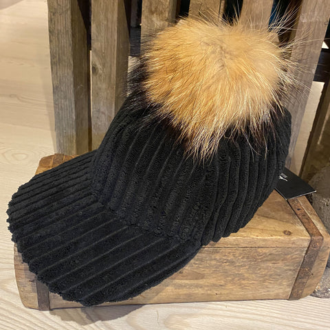 Ask Kasket fløjl · Black