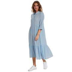 Kavivian SS kjole · Cashmere Blue