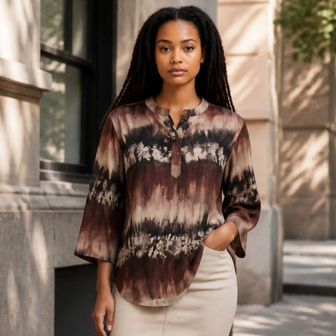 Jill Bluse · Brown/sand