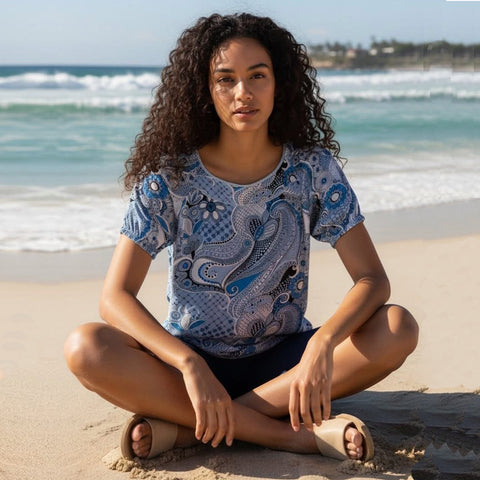 Cali bluse · Blue