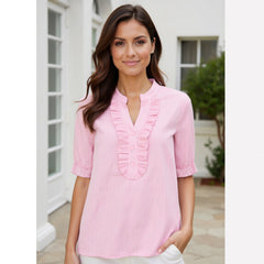 Becky bluse · Blue stripe