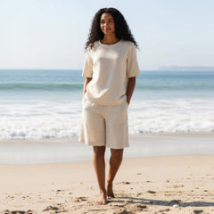 Freja bluse · Sand