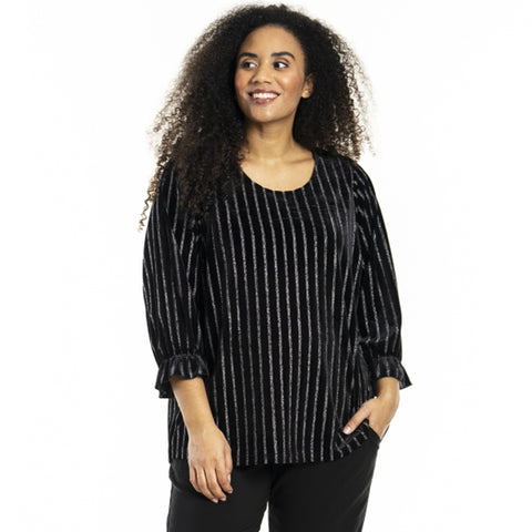 Herie bluse · Black/silver