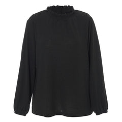 Siden bluse · Black