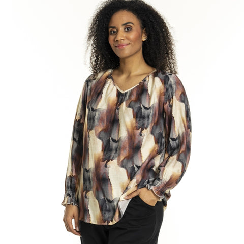 Singred bluse · Black/offwhite