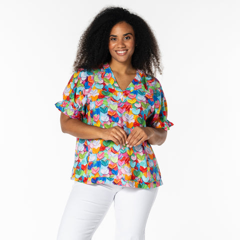Dasie bluse · Color Flowers
