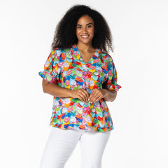 Dasie bluse · Color Flowers