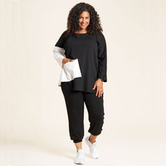 Gudrun 7/8 bukser · Black