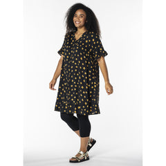 Jette kjole · Black/Sunflower