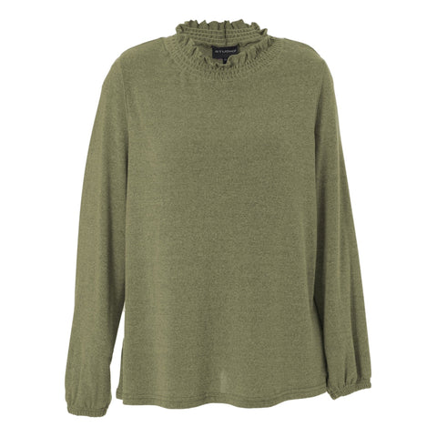 Siden bluse · Green