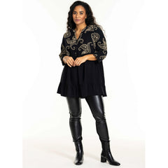 Gilsa tunika · Black/gold