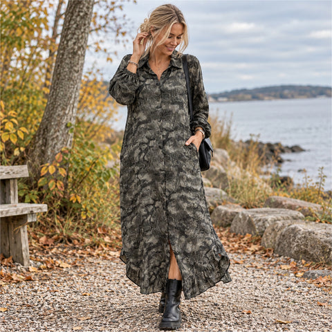 Iris kjole · Camouflage
