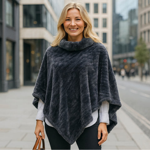 Mivo poncho · Grey