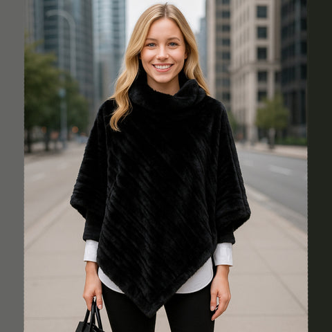 Mivo poncho · Black