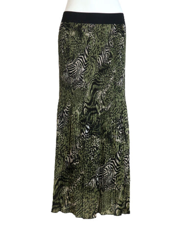 Eliot nederdel · Olive print