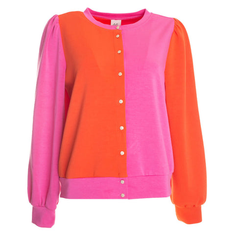 Fie cardigan · Orange/pink