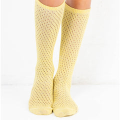 Glitter strømper lange · Yellow