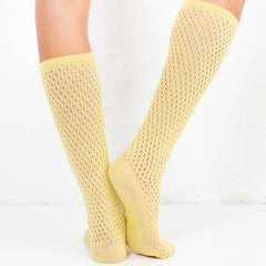 Glitter strømper lange · Yellow