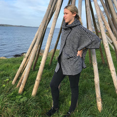 Poncho · Black/grey