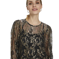 KaWikkie Lace bluse · Black/Silver