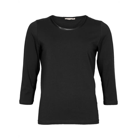 Satino bluse · Black