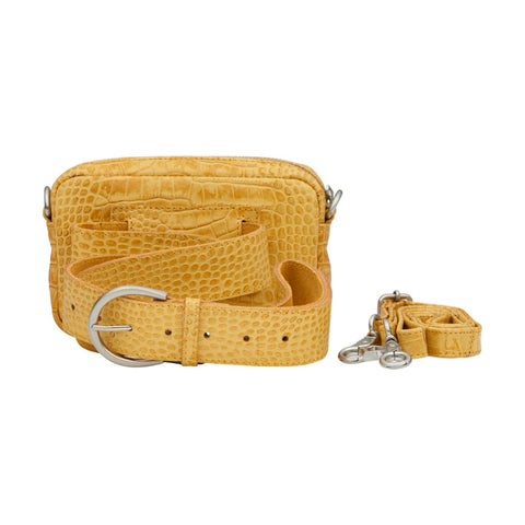 Anna beltbag · Yellow croco