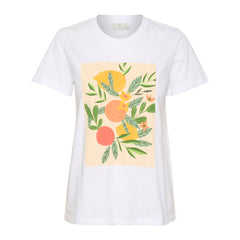 Katio t-shirt · White Orange