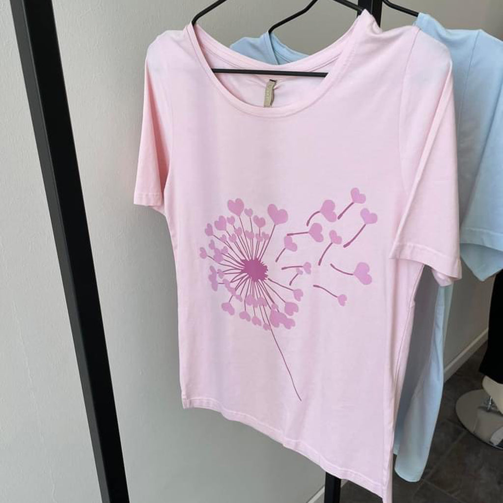 Camea t-shirt · Rose