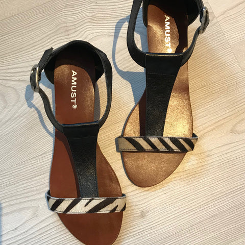 Yolo sandal m. zebraprint
