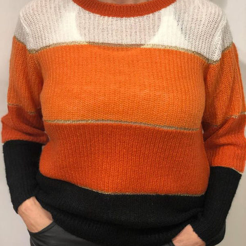 Jullica strik trøje · Orange